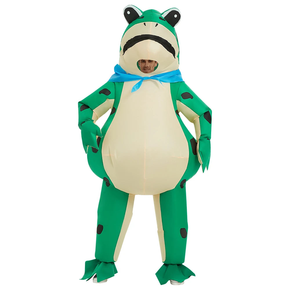 Traje inflable de Rana completo – cosplay y fiestas temáticas con humor