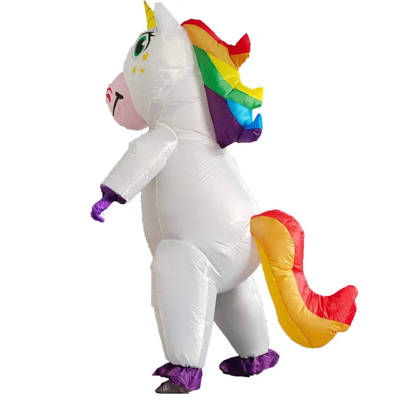 Disfraz inflable de unicornio para adultos y niños – divertido y original
