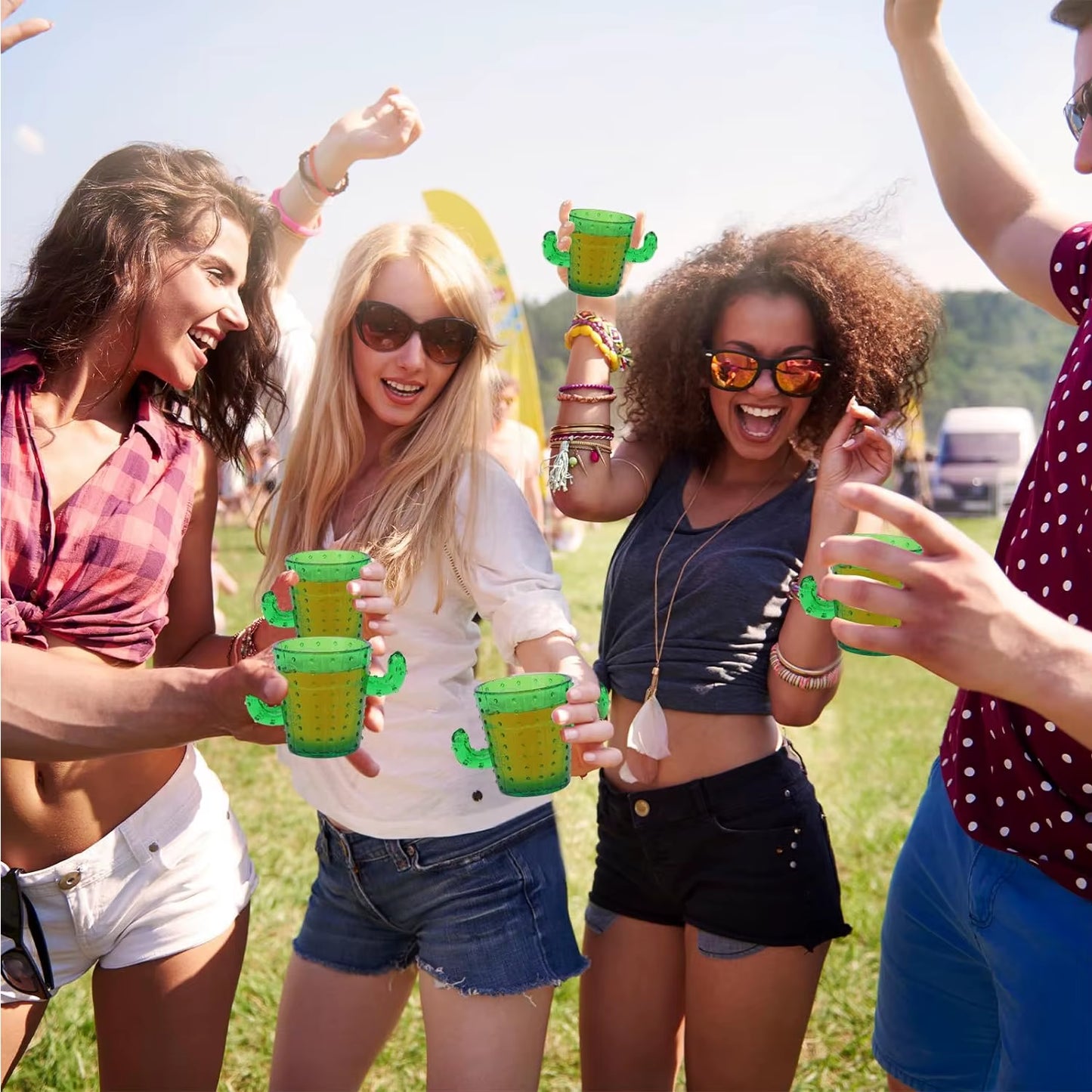 Vasos de chupito con forma de cactus – divertidos chupitos para fiestas y despedidas