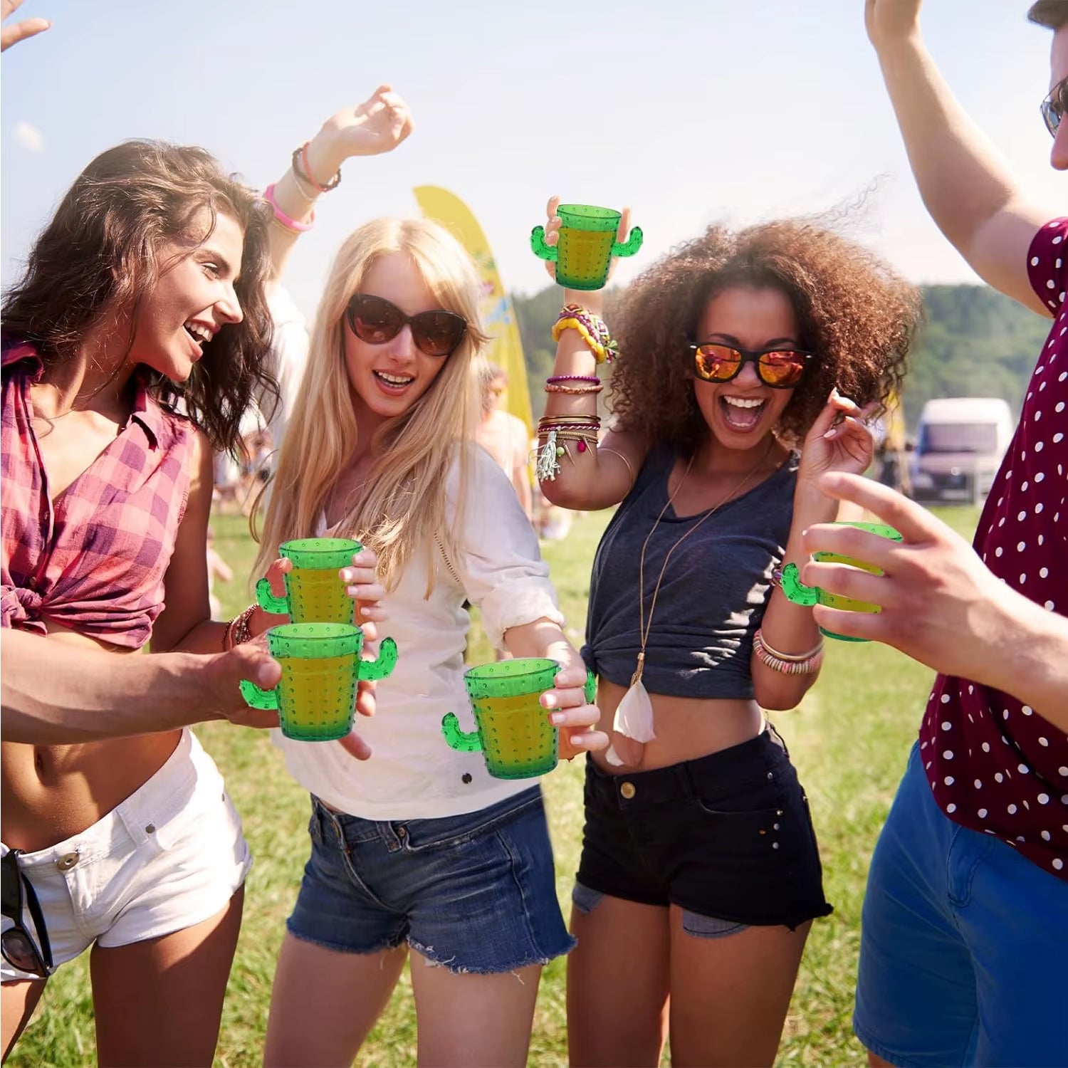 Vasos de chupito con forma de cactus – divertidos chupitos para fiestas y despedidas