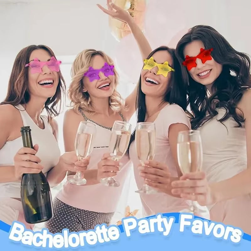 Gafas de Estrella Coloridas – Accesorio Divertido para Fiestas y Hora Loca