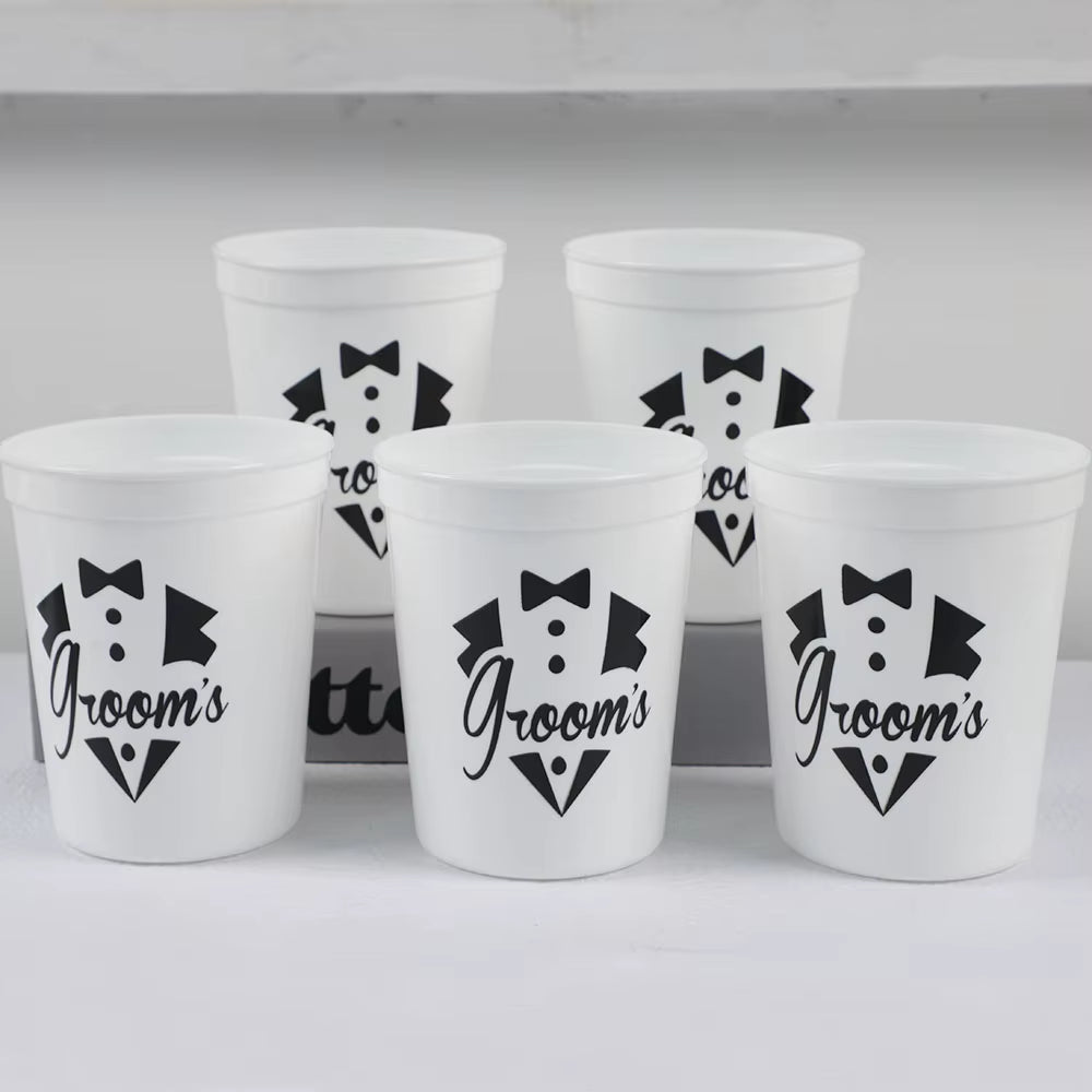 Vasos Reutilizables para Novio | Accesorios de Fiesta y Despedida de Soltera