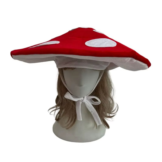 Sombrero de Hongo en Terciopelo - Disfraz Original para Fiestas y Halloween