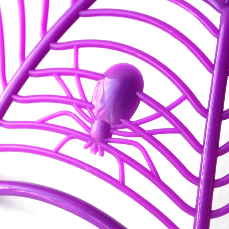 Cuenco de telaraña para mesa de fiesta y suministros de Halloween