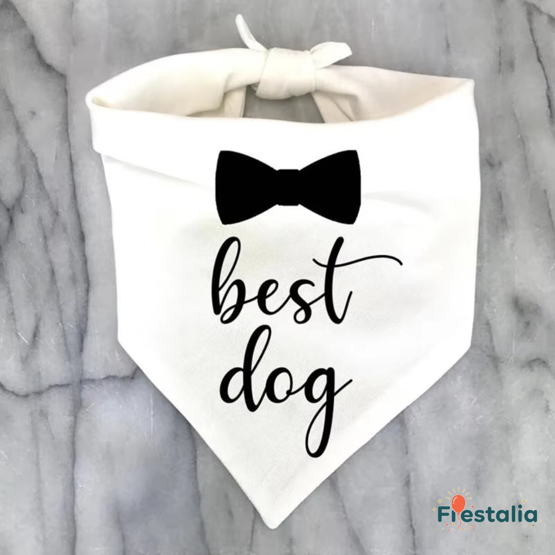 Accesorio de perro para fotos y decoración de bodas