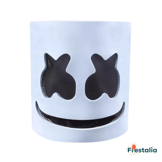 Casco luminoso DJ Marshmello para disfraces, carnaval, bodas y festivales