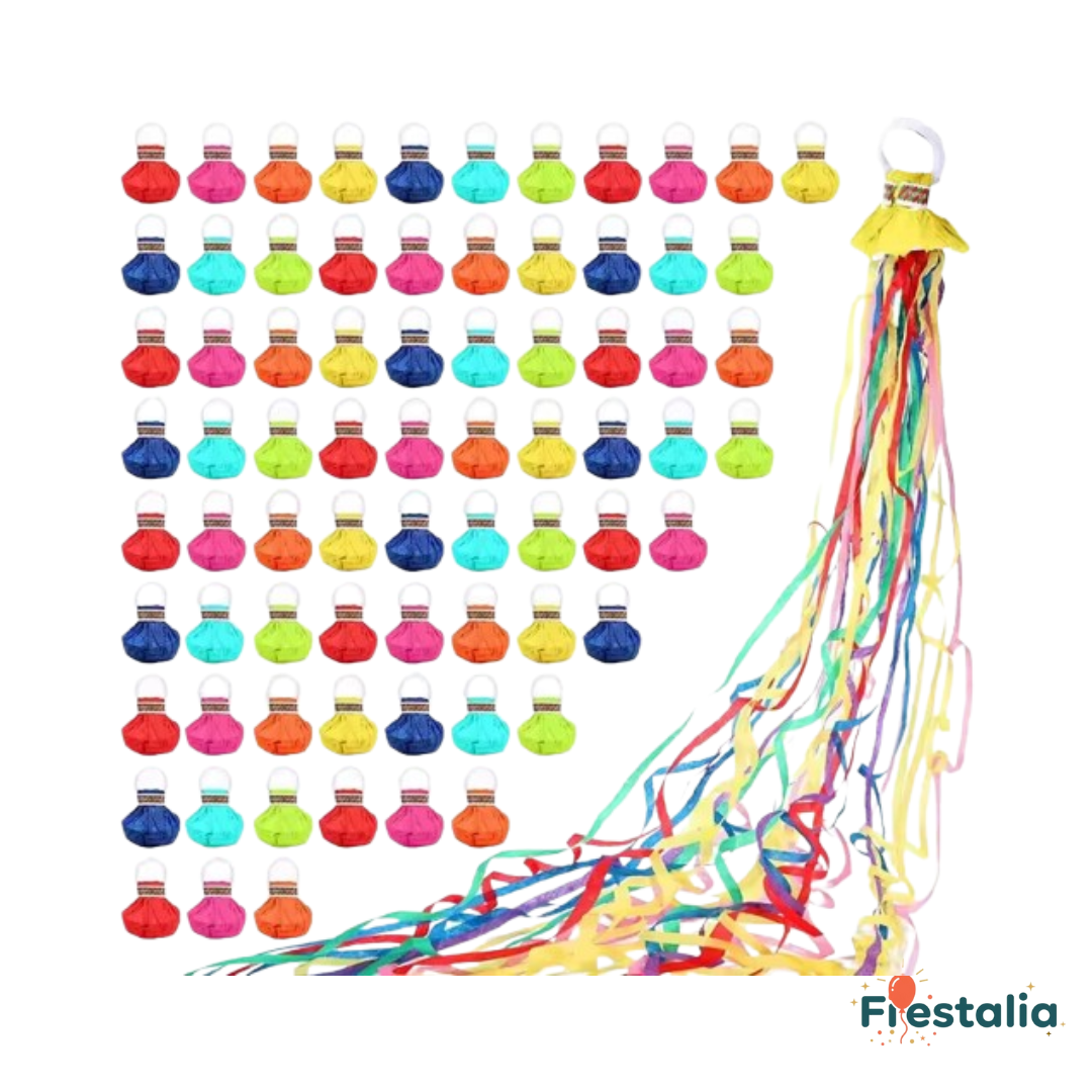 Confeti de colores para fiestas de cumpleaños y bodas