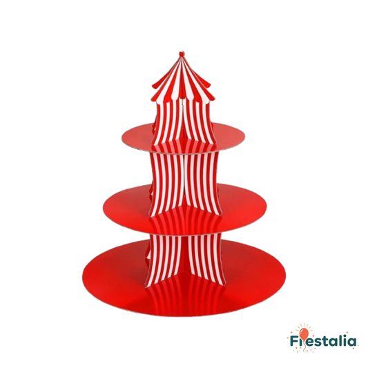 Expositor de postres y dulces para carnaval y fiestas navideñas