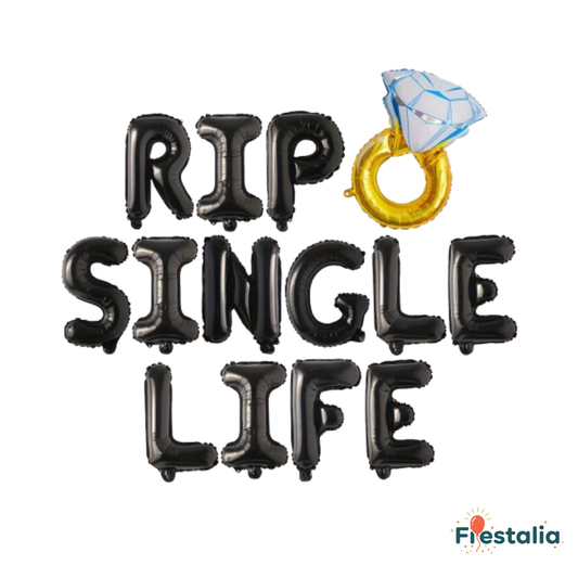 Globos RIP Single Life para despedida de soltero o soltera