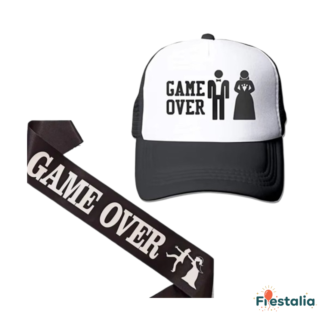 Gorra y banda divertidas para despedida de soltero y boda