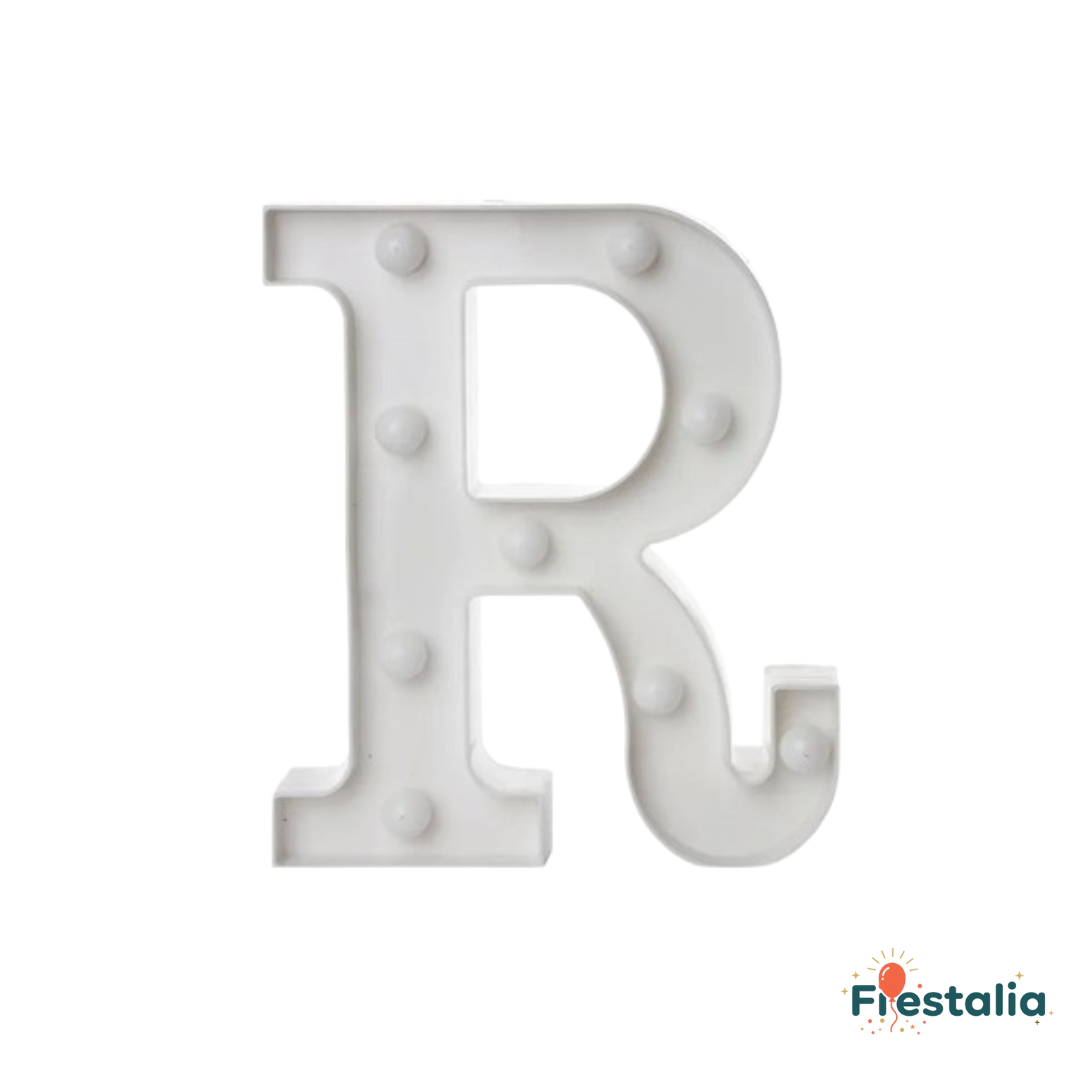 Lámparas LED con forma de alfabeto y números para bodas y cumpleaños