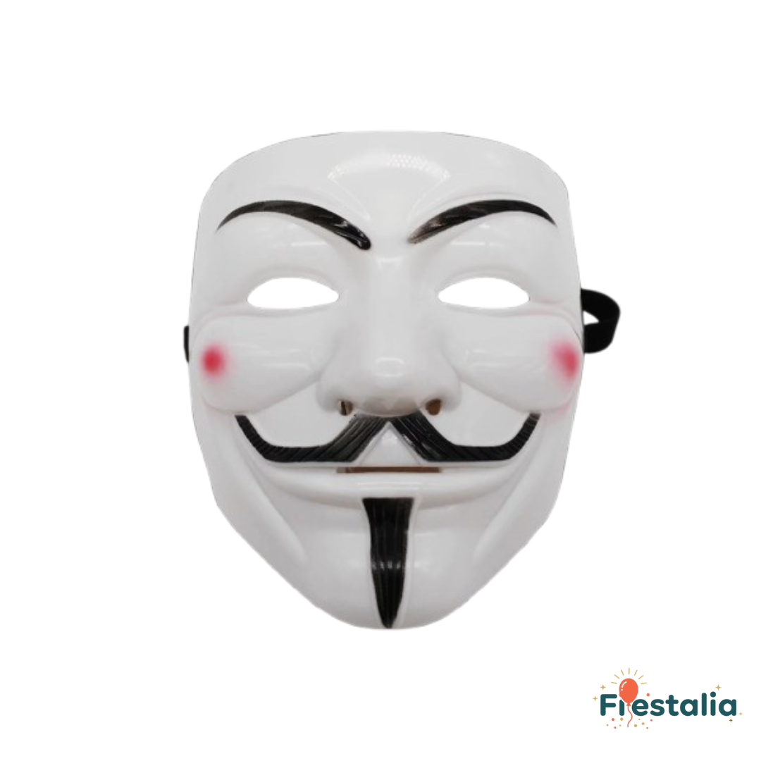 Máscara V de Vendetta Anonymous para carnaval y eventos temáticos