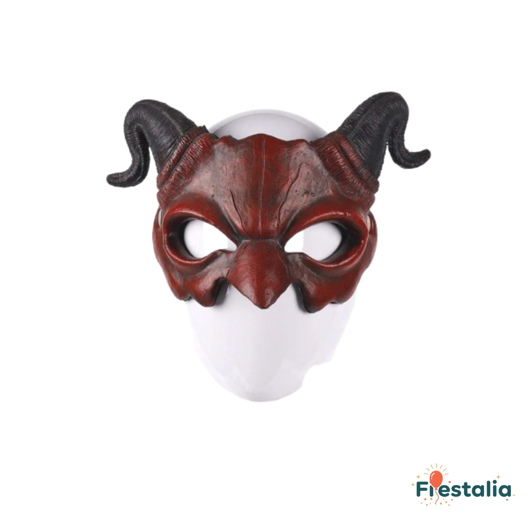 Máscara de Diablo Realista – Accesorio de Terror para Fiestas y Cosplay