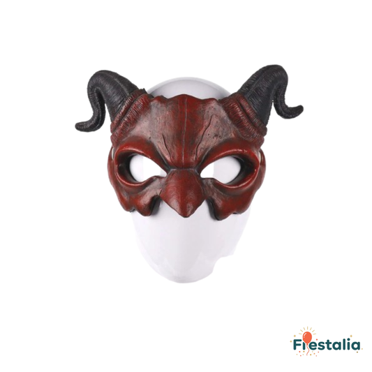 Máscara de Diablo Realista – Accesorio de Terror para Fiestas y Cosplay