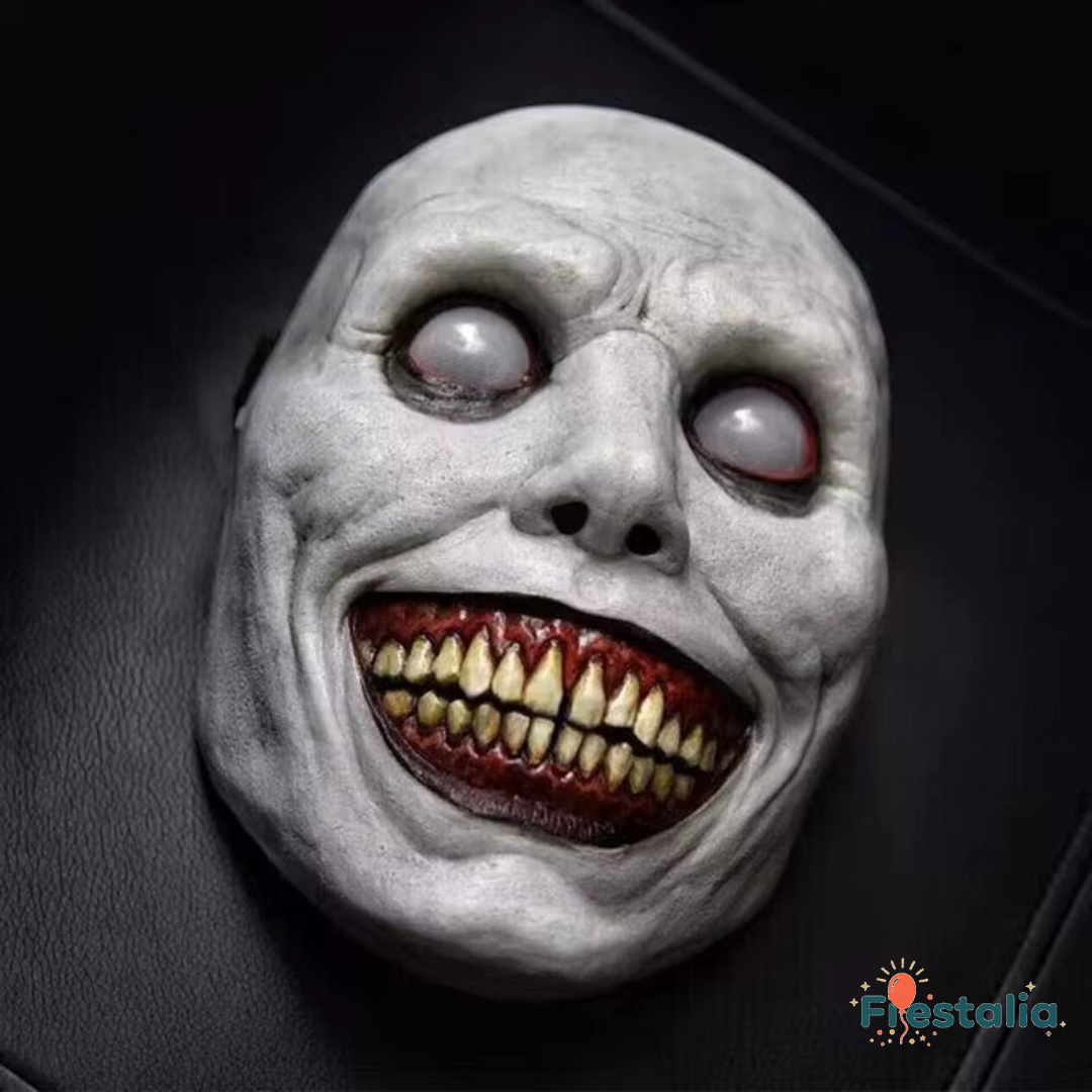 Máscara de demonio sonriente para Halloween – terrorífica y espeluznante