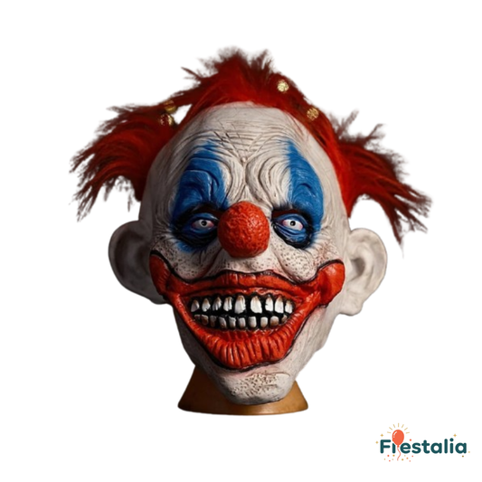 Máscara de payaso de miedo para Halloween – terrorífica y realista de látex