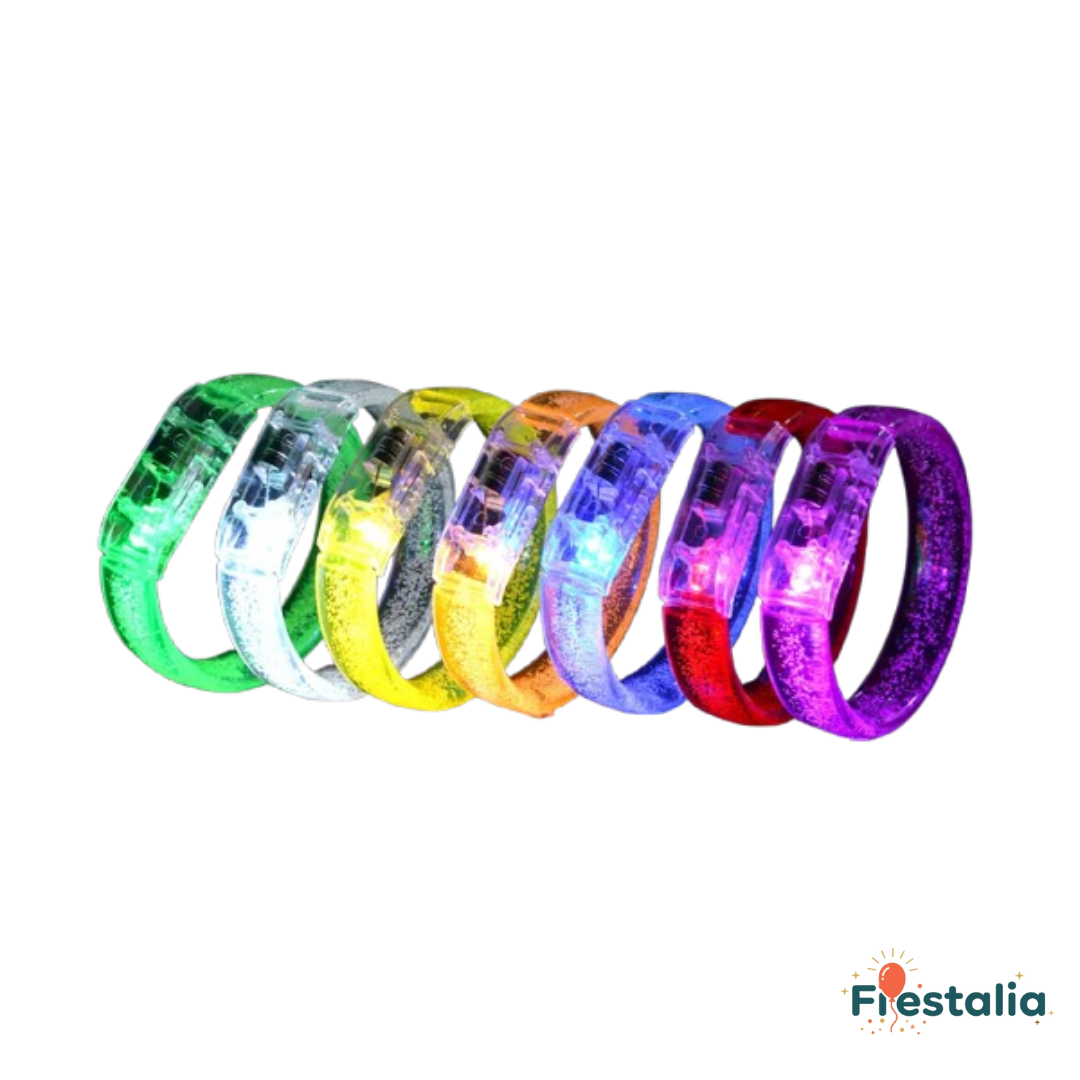 Pulseras Luminosas LED de Neón para Fiestas y Bodas