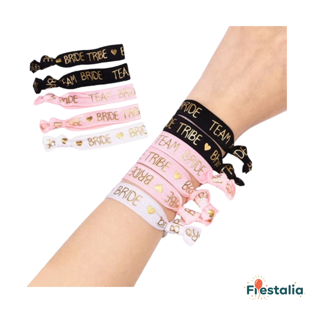 Pulseras equipo de la novia – accesorios divertidos para despedida de soltera