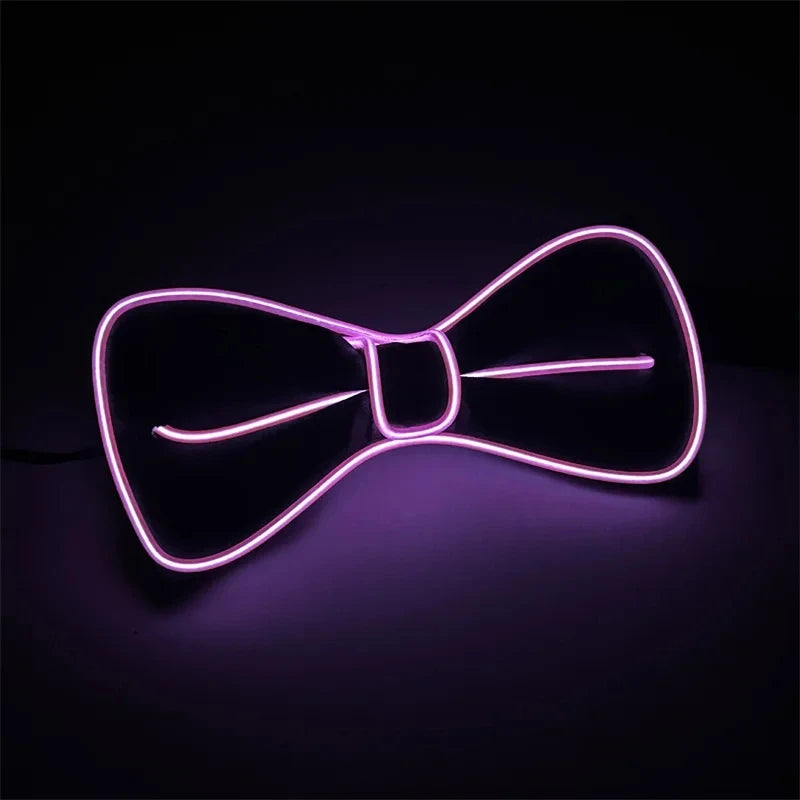 Pajarita luminosa LED para hombre, ideal para bodas y fiestas nocturnas