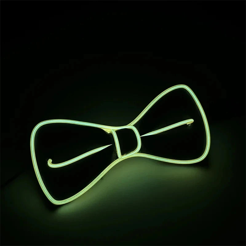 Pajarita luminosa LED para hombre, ideal para bodas y fiestas nocturnas