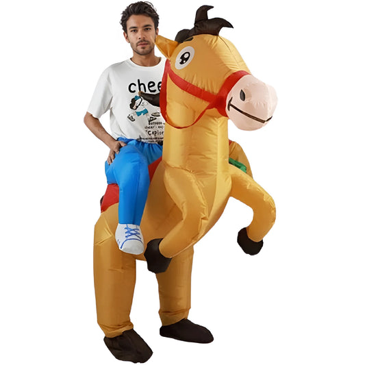 Disfraz inflable de caballo para adultos – fiestas, cosplay y eventos temáticos