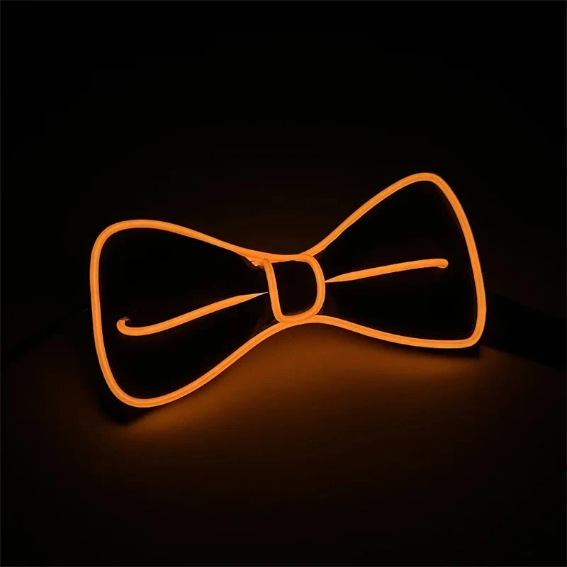 Pajarita luminosa LED para hombre, ideal para bodas y fiestas nocturnas