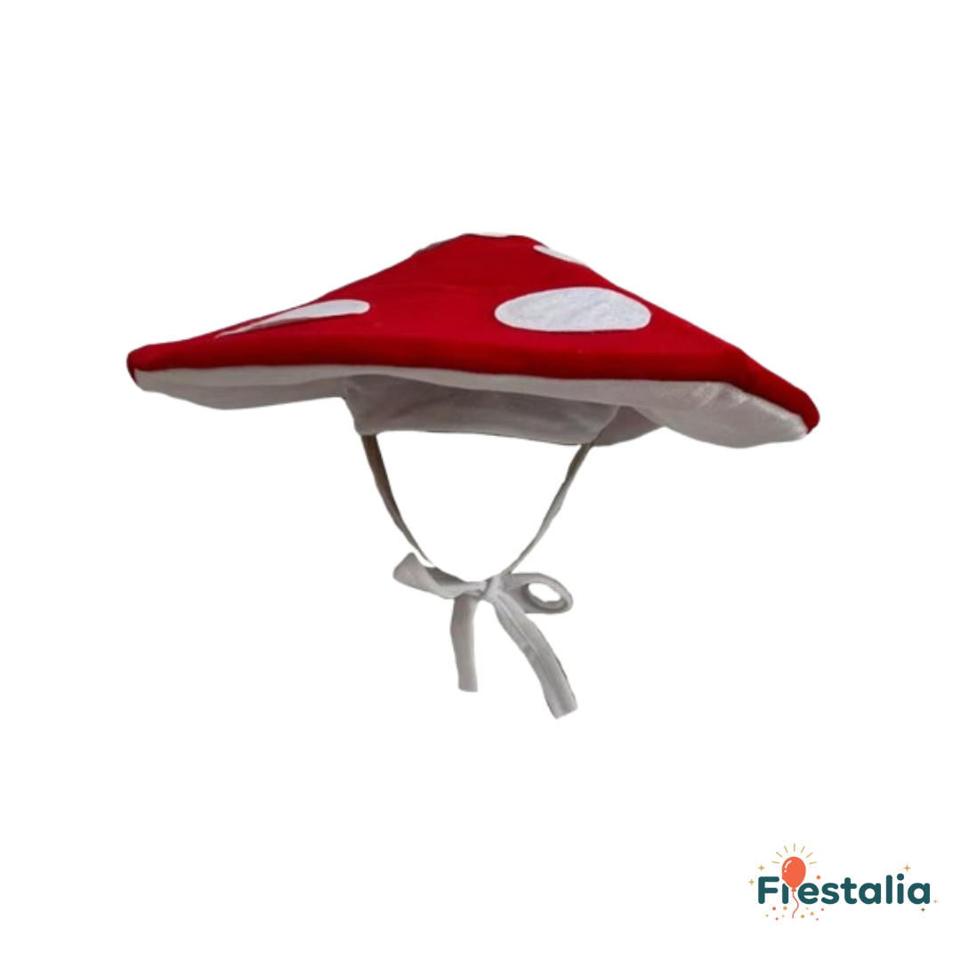 Sombrero de Hongo en Terciopelo - Disfraz Original para Fiestas y Halloween