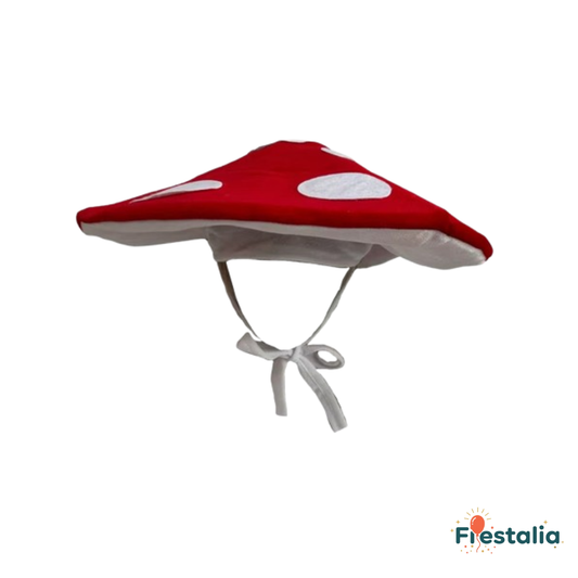 Sombrero de Hongo en Terciopelo - Disfraz Original para Fiestas y Halloween