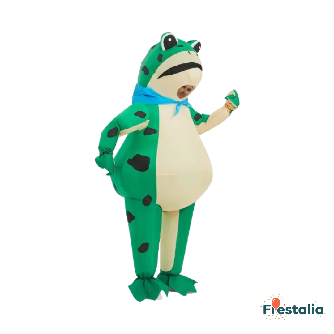 Traje inflable de Rana completo – cosplay y fiestas temáticas con humor