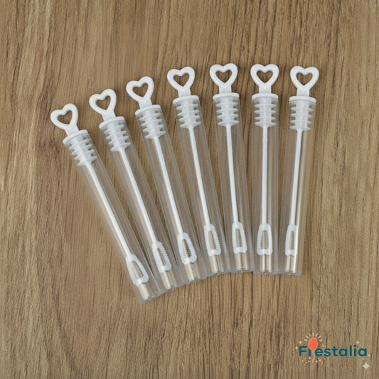 Tubos de burbujas para bodas, cumpleaños y detalles originales