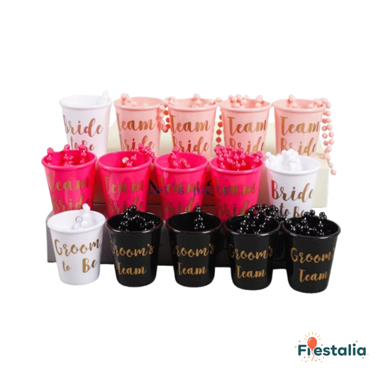 Vasos de chupito para despedida de soltero/a