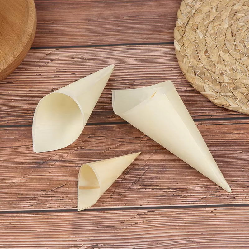 Conos desechables y biodegradables para bodas 