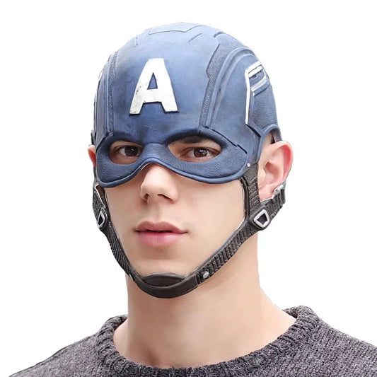 Máscara de Capitán América para cosplay y disfraces de superhéroe