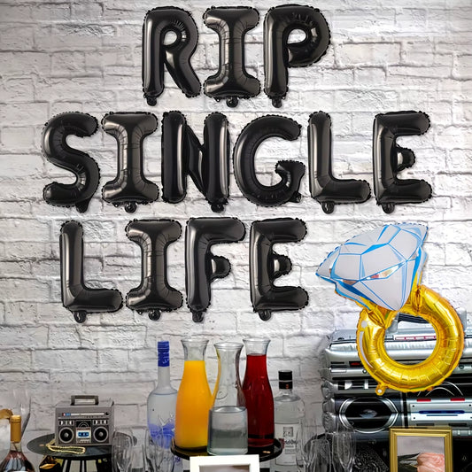 Globos RIP Single Life para despedida de soltero o soltera