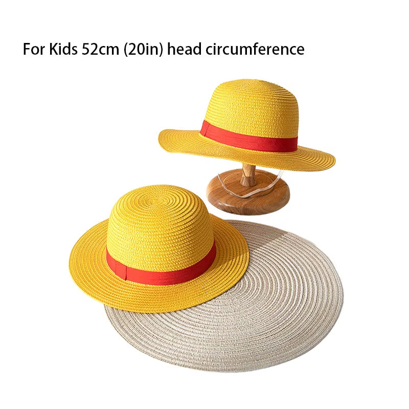 Sombrero de paja Monkey D. Luffy para cosplay y disfraces de anime