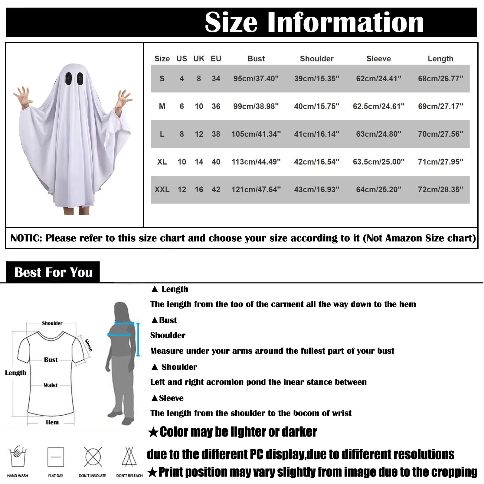 Disfraz de Fantasma – Ideal para Niños y Adultos