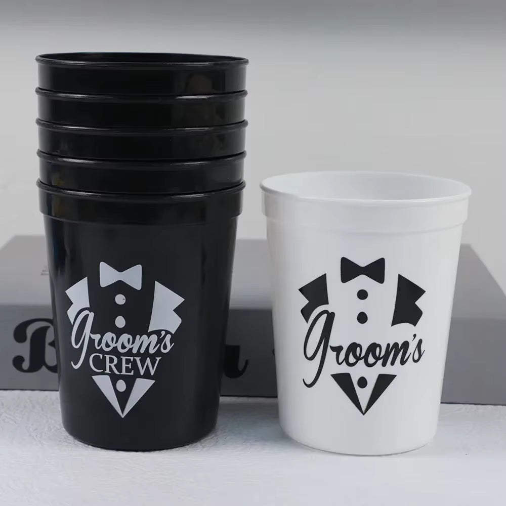 Vasos Reutilizables para Novio | Accesorios de Fiesta y Despedida de Soltera