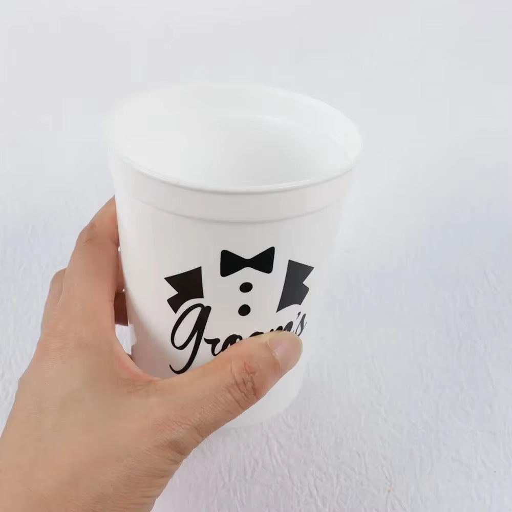 Vasos Reutilizables para Novio | Accesorios de Fiesta y Despedida de Soltera