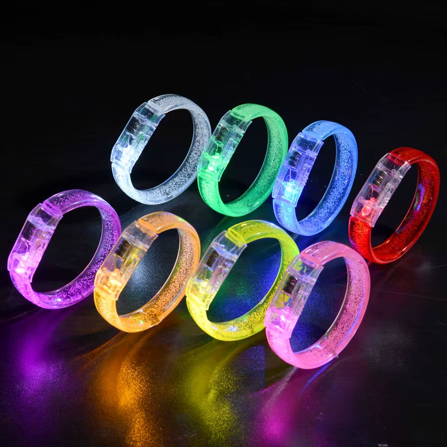 Pulseras Luminosas LED de Neón para Fiestas y Bodas