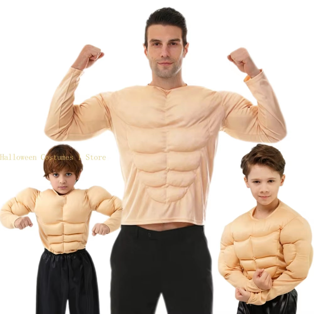 Torso Musculoso Falso – Accesorio Original para Fiestas y Disfraces