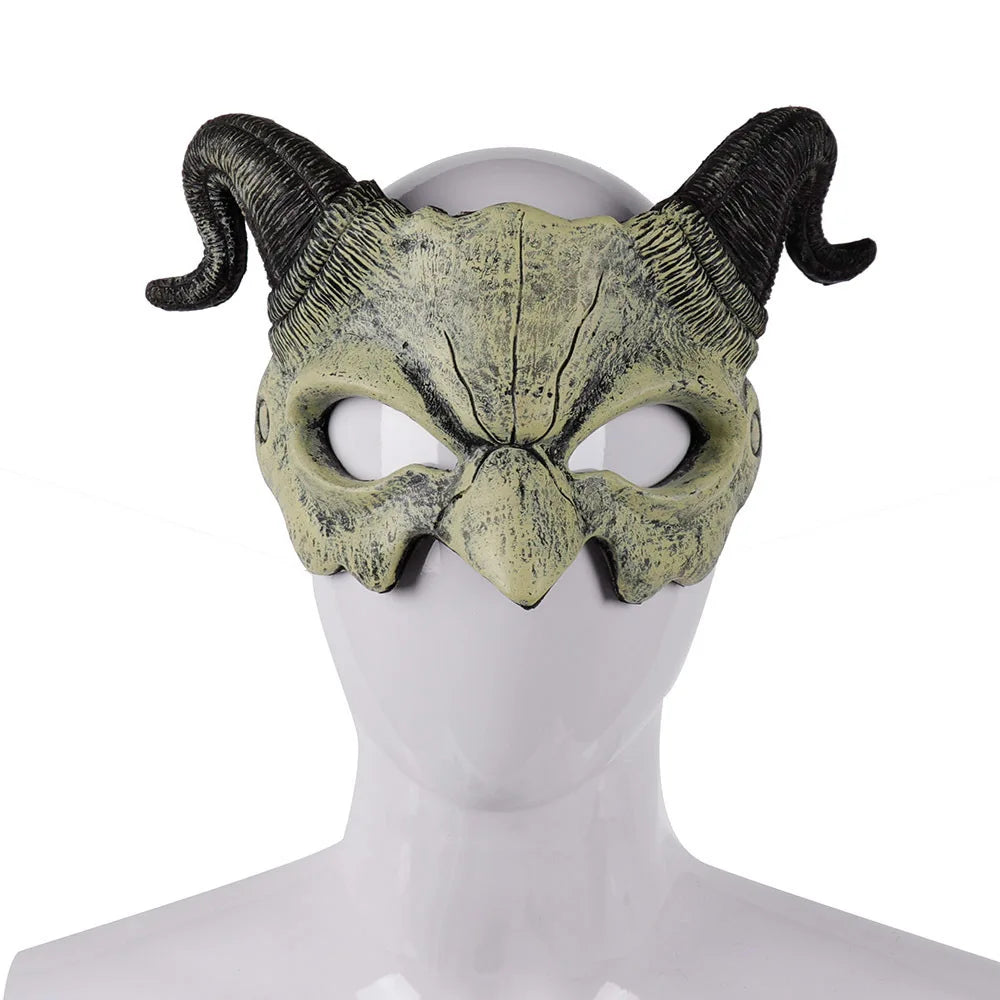 Máscara de Diablo Realista – Accesorio de Terror para Fiestas y Cosplay