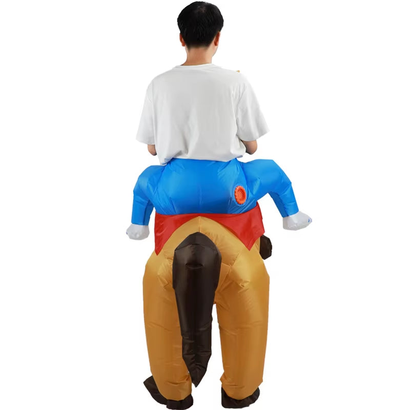 Disfraz inflable de caballo para adultos – fiestas, cosplay y eventos temáticos