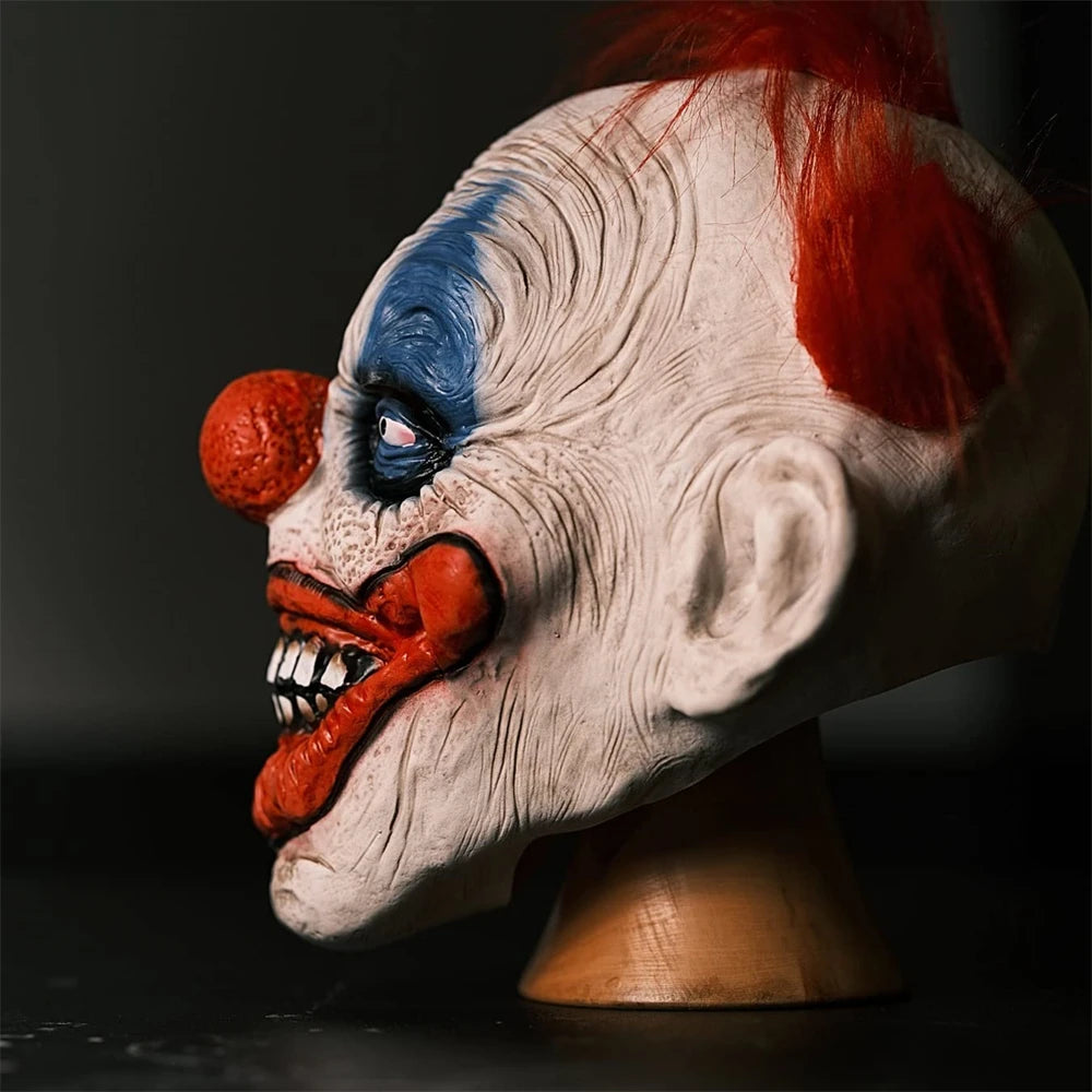 Máscara de payaso de miedo para Halloween – terrorífica y realista de látex
