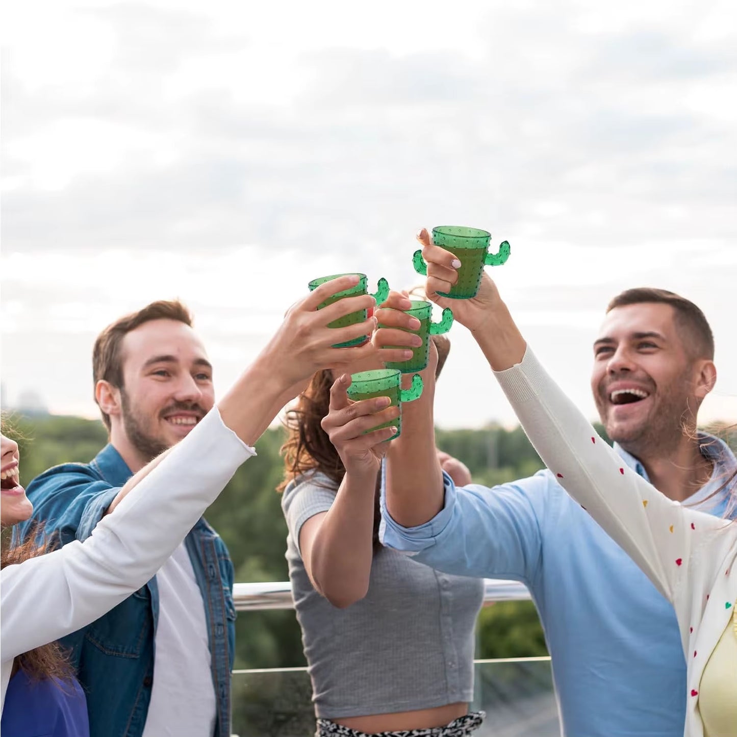 Vasos de chupito con forma de cactus – divertidos chupitos para fiestas y despedidas