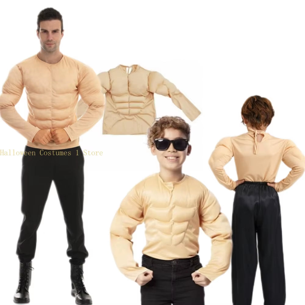 Torso Musculoso Falso – Accesorio Original para Fiestas y Disfraces