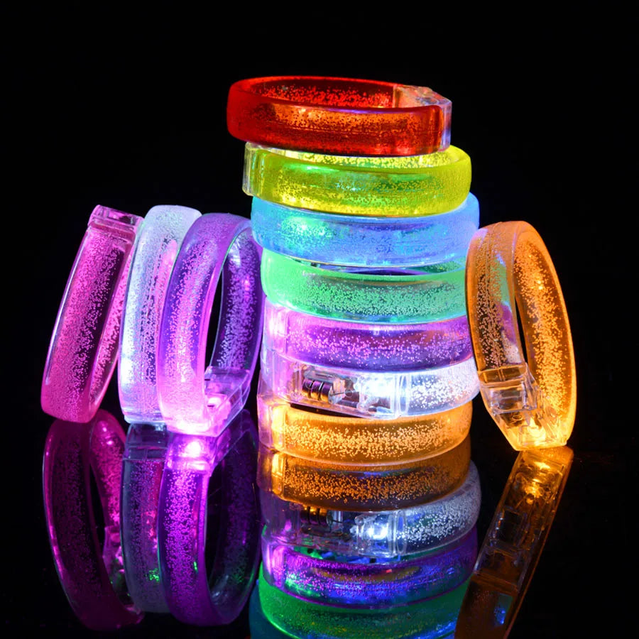 Pulseras Luminosas LED de Neón para Fiestas y Bodas