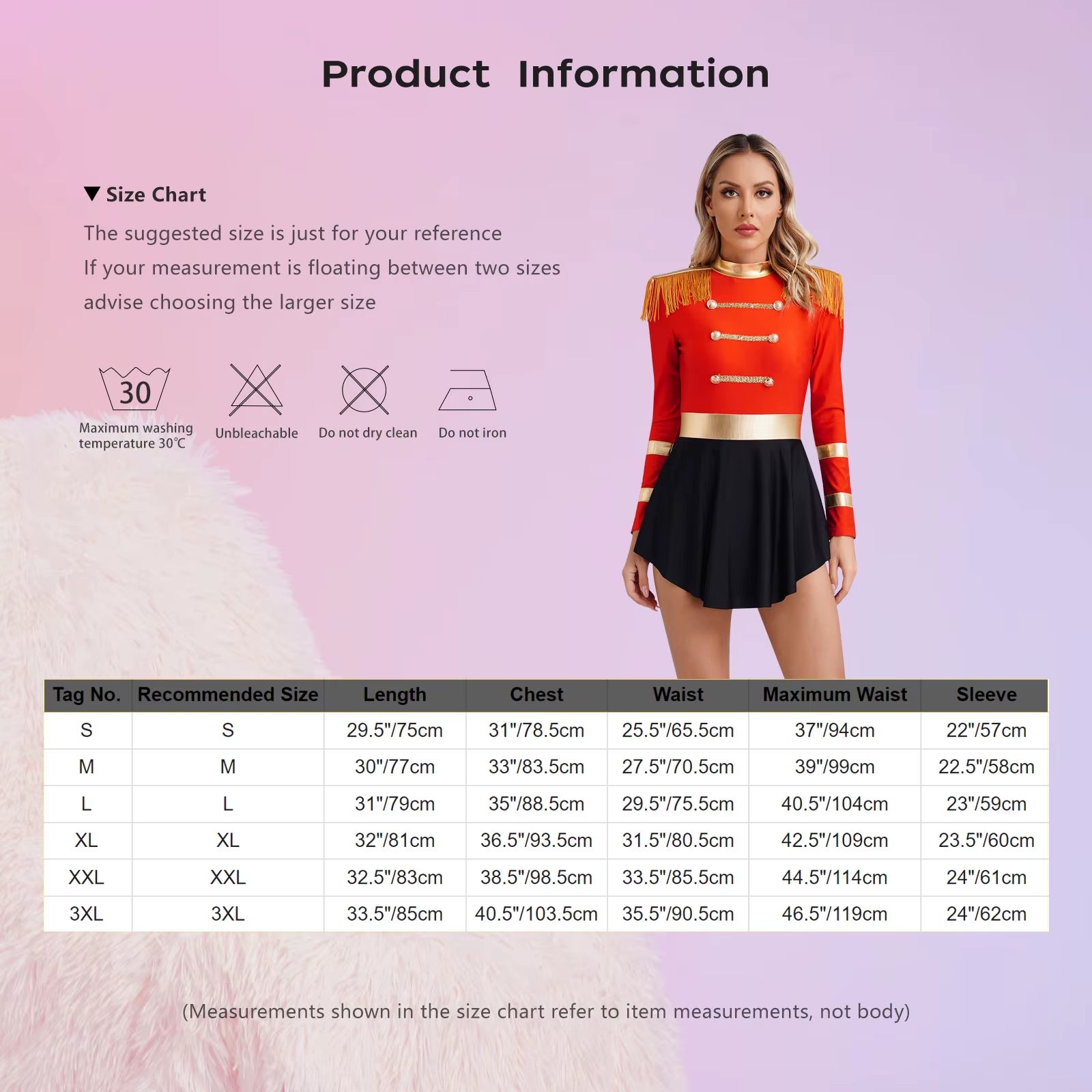 Disfraz de Maestra de Ceremonias – Vestido con Flecos para Carnaval y Fiestas