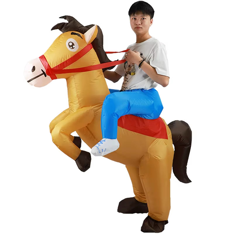 Disfraz inflable de caballo para adultos – fiestas, cosplay y eventos temáticos
